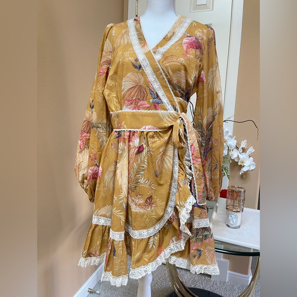 Zimmermann ASCENSION FRILL MINI DRESS sz 3 AU NEW $795 - Picture 14 of 17